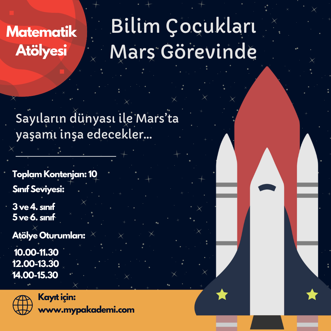Matematik Atölyesi: Bilim Çocukları Mars Görevinde